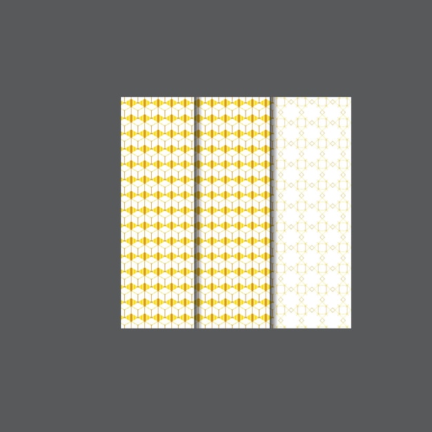 Conjunto de lujo de patrones geométricos dorados sutil de línea de los años 80 gráfico de patrón dorado retro