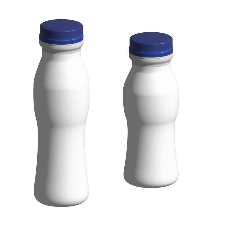 Vector conjunto de macetas de plástico 3d editables.