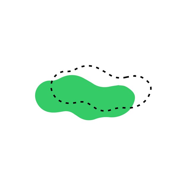 conjunto de manchas de elementos vectoriales dibujados a mano