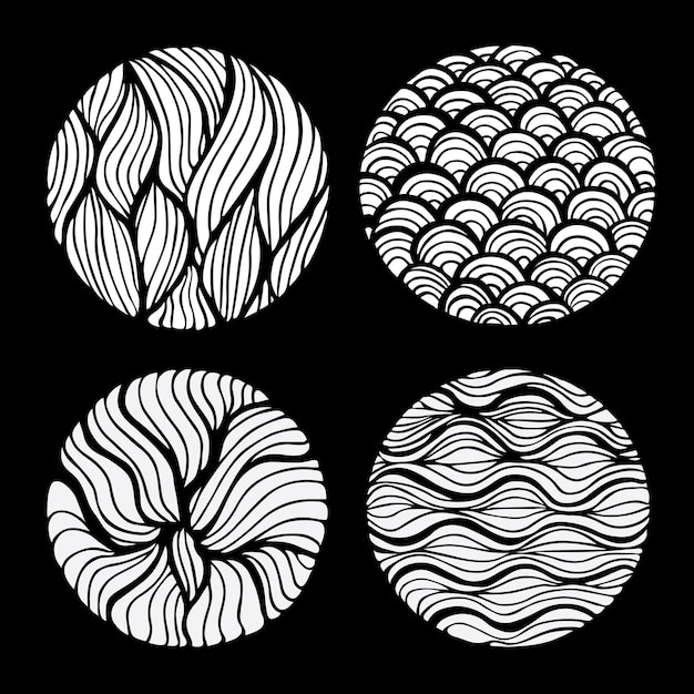 Conjunto de manchas de tinta.