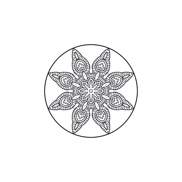 el conjunto de mandala de color dorado elementos orientales