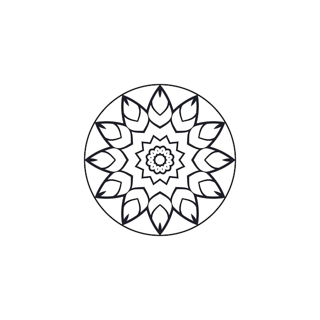 conjunto de mandala elementos de color dorado fondo