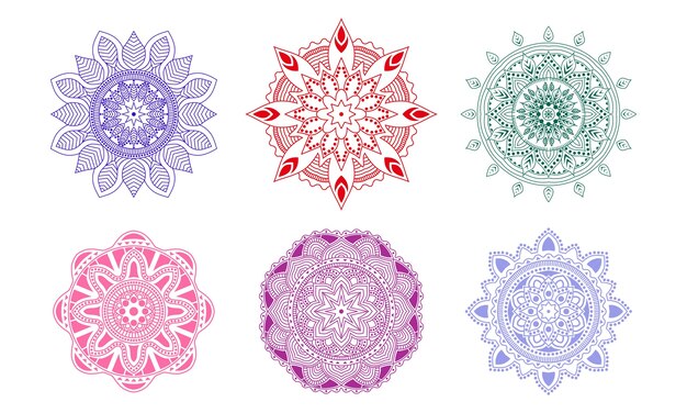 Vector conjunto de mandala