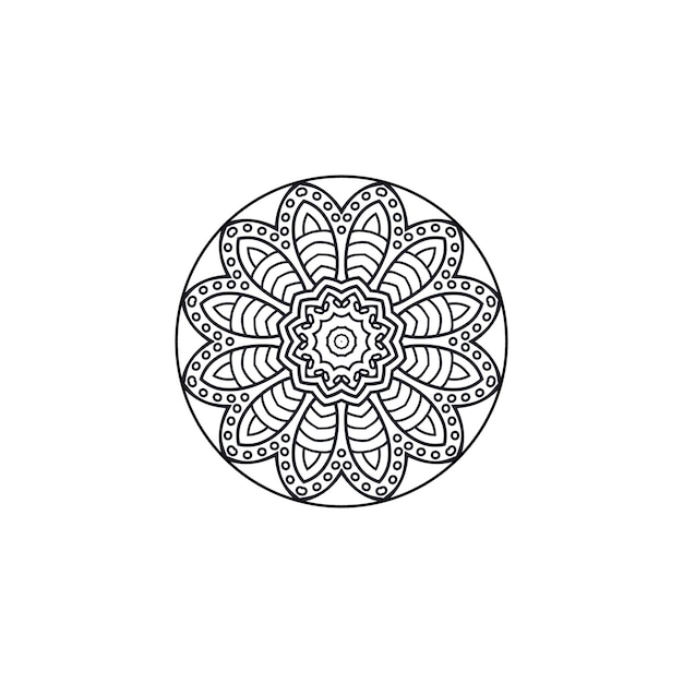 El conjunto de mandalas de color dorado elementos vintage