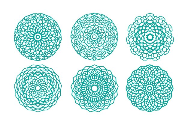 Conjunto de mandalas ornamentales Colección