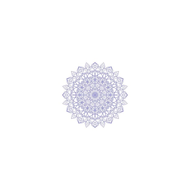 conjunto de mandalas vectoriales con círculos redondos
