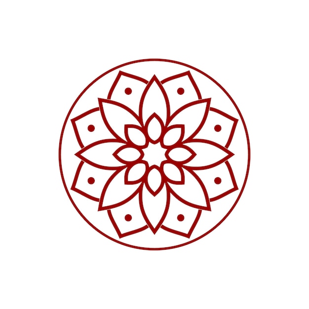 conjunto de mandalas vectoriales con impresión de colores