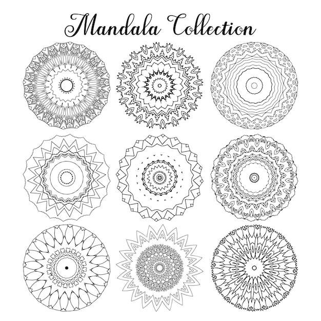 Un conjunto de mandalas