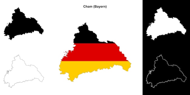 El conjunto de mapas en blanco de Cham Bayern