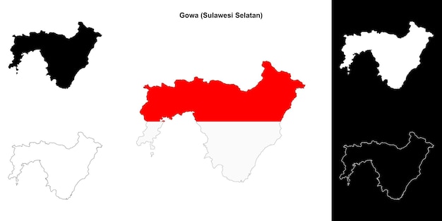 El conjunto de mapas en blanco de Gowa