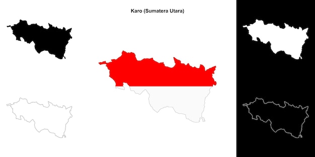 Conjunto de mapas en blanco de Karo