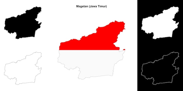 El conjunto de mapas en blanco de Magetan