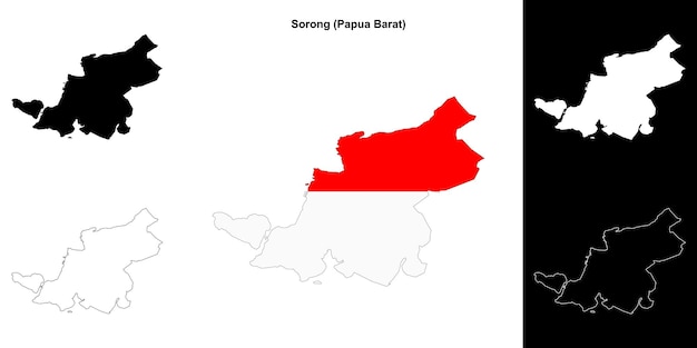 El conjunto de mapas en blanco de Sorong