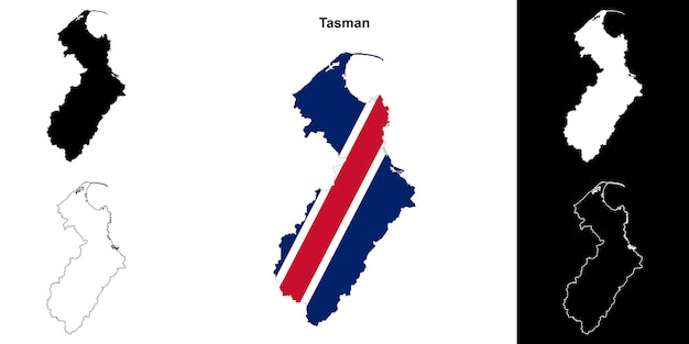 El conjunto de mapas en blanco de Tasman