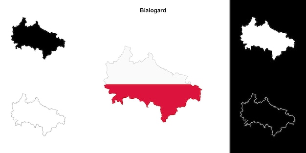 Conjunto de mapas del condado de Bialogard