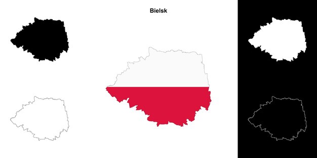 Conjunto de mapas del condado de Bielsk
