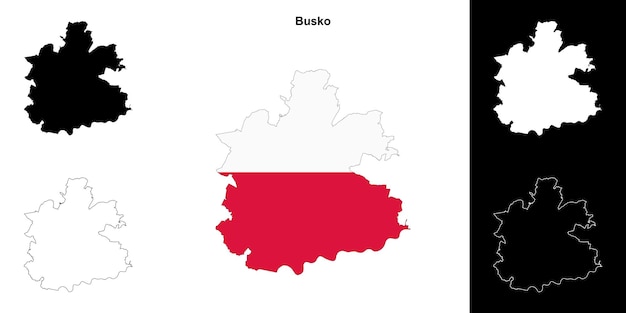 Conjunto de mapas del condado de Busko
