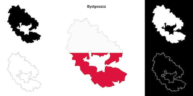 Conjunto de mapas del condado de Bydgoszcz