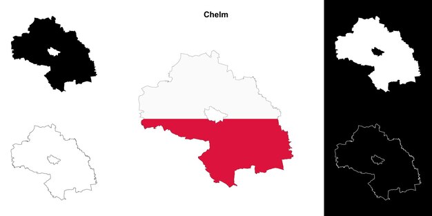 Conjunto de mapas del condado de Chelm