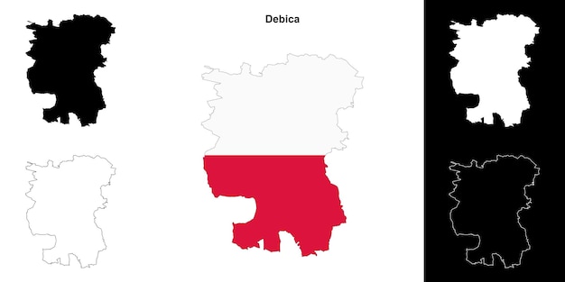 Conjunto de mapas del condado de Debica