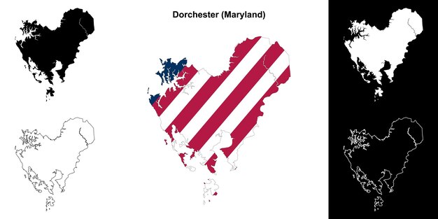 Conjunto de mapas del condado de Dorchester, Maryland