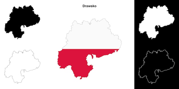 Conjunto de mapas del condado de Drawsko