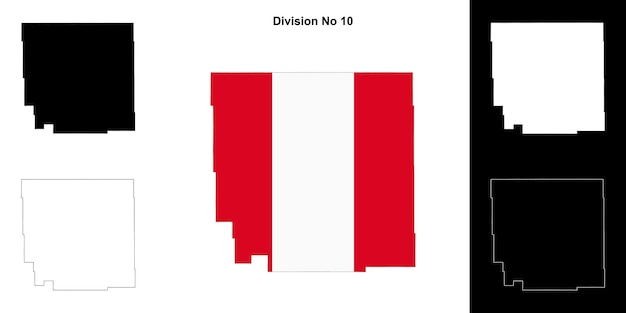 Conjunto de mapas de contorno de la División No 10 de Saskatchewan