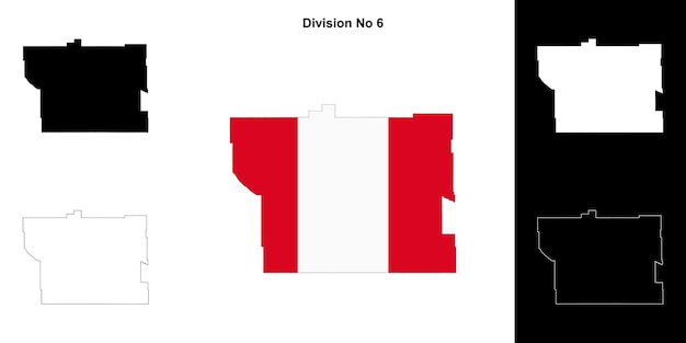 Conjunto de mapas de contorno de la División No 6 de Saskatchewan