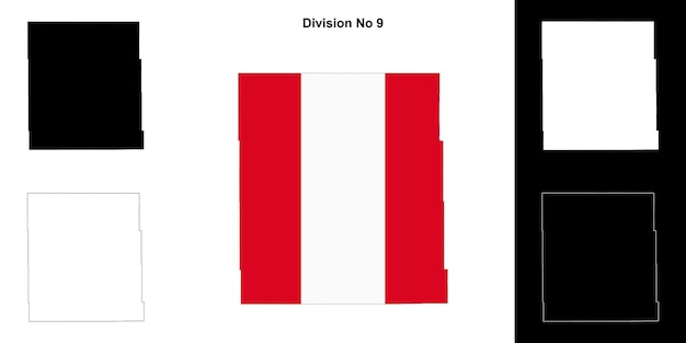 Conjunto de mapas de contorno de la División No 9 de Saskatchewan