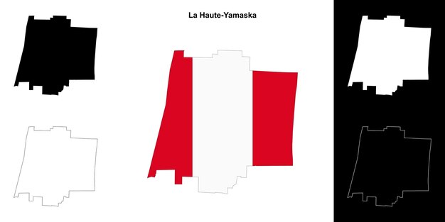 El conjunto de mapas de contorno de La Haute Yamaska Quebec