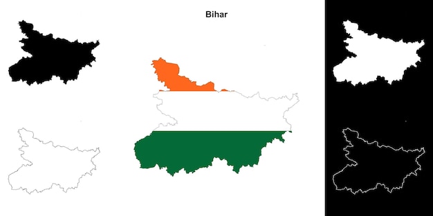 El conjunto de mapas del estado de Bihar