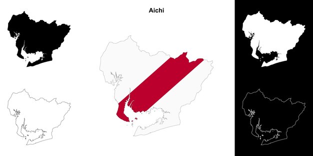 Conjunto de mapas de la prefectura de Aichi