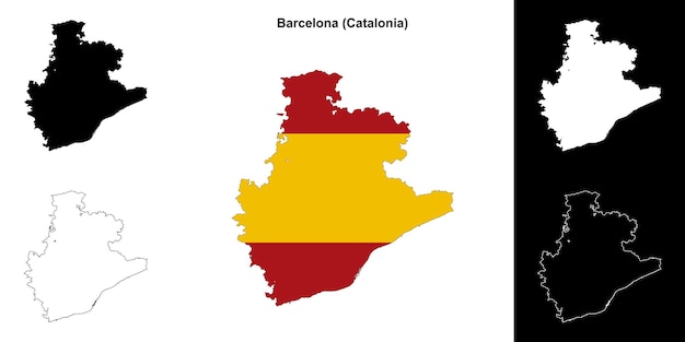 Conjunto de mapas de la provincia de Barcelona