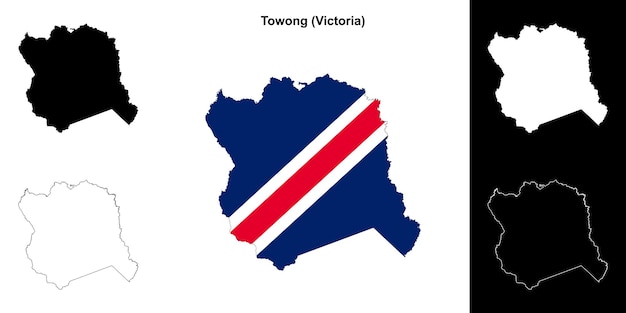 El conjunto de mapas de Towong Victoria