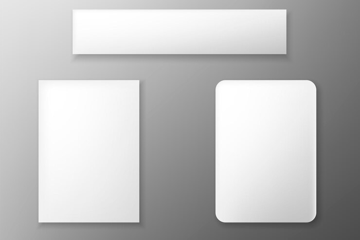 Vector conjunto de maqueta de plantilla de tarjeta de visita de diseño en blanco para tarjeta de nombre ilustración de vector aislado sobre fondo blanco
