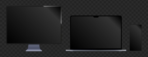 Conjunto de maquetas de dispositivos digitales EPS 10