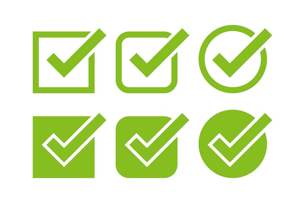 Conjunto de marca de verificación
