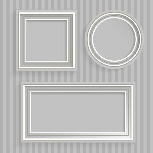 Conjunto de marcos blancos
