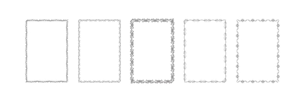 Conjunto de marcos decorativos