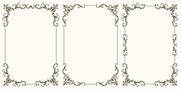 Conjunto de marcos decorativos