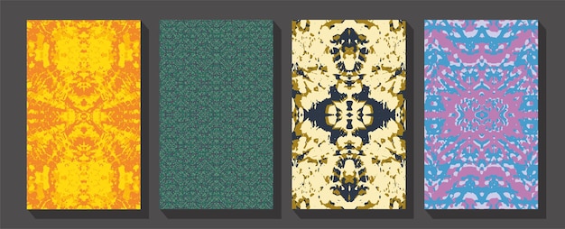 Conjunto de marcos de grabado floral