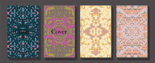 Conjunto de marcos de grabado floral