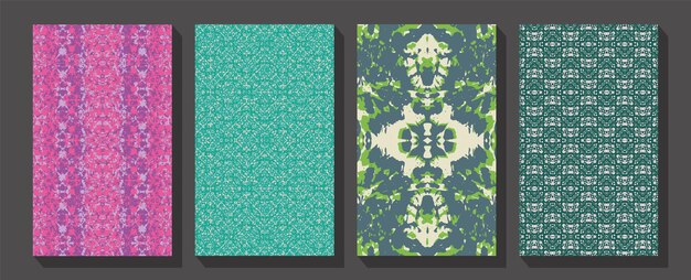 Conjunto de marcos de grabado floral