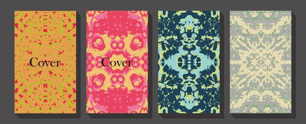 Conjunto de marcos de grabado floral