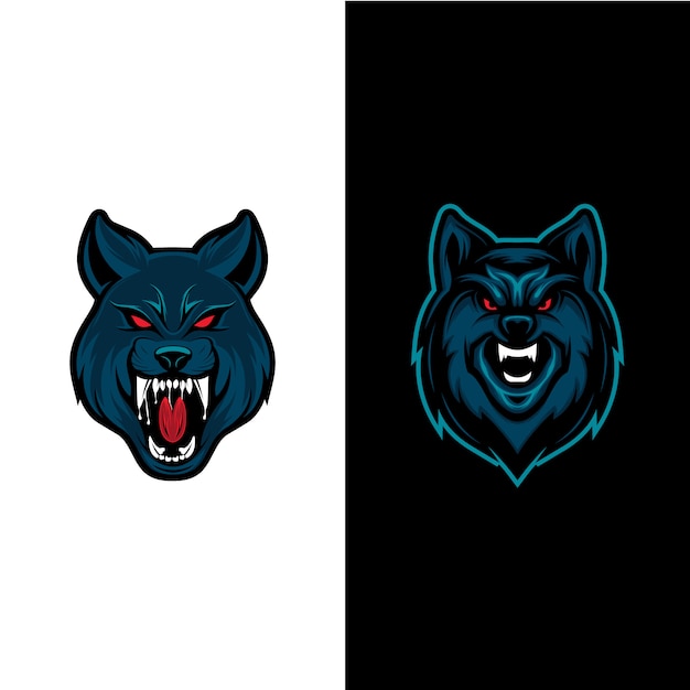 Conjunto de mascota Head Wolf
