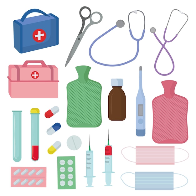 Vector conjunto medico