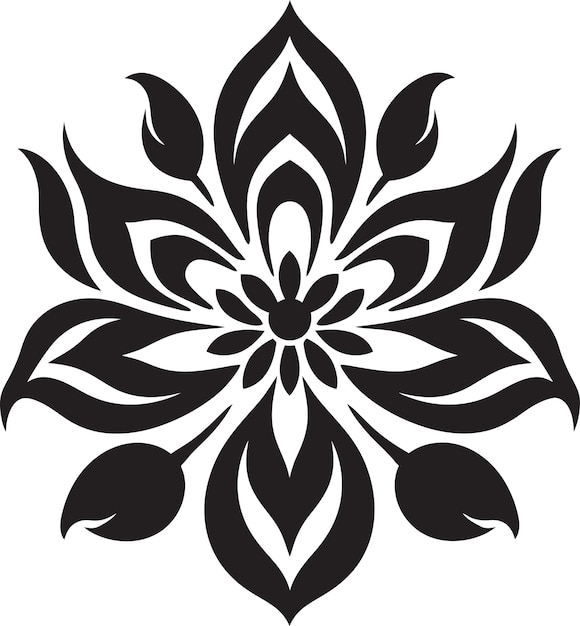 El conjunto Midnight Noir Blossom Vectorized Florals