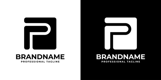 Conjunto moderno de logotipos de la letra P adecuado para cualquier negocio con la inicial P