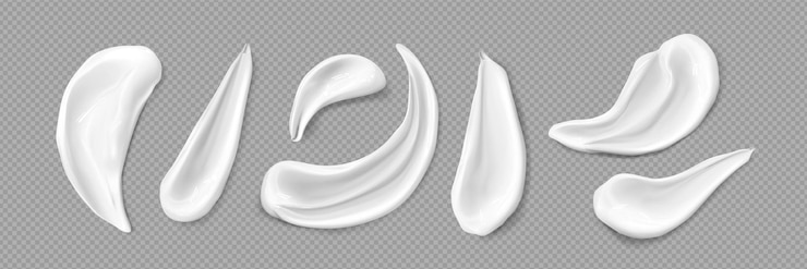 Vector conjunto de muestras de crema de lavado