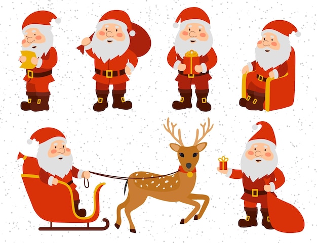conjunto de navidad. Colección De Papá Noel.